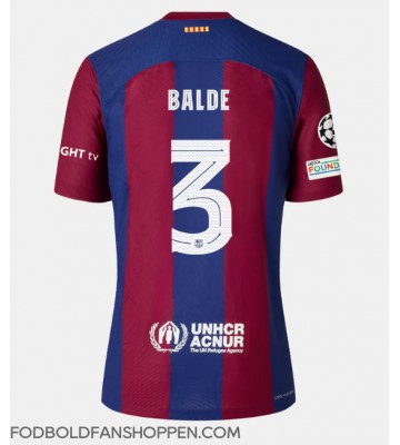 Barcelona Alejandro Balde #3 Hjemmebanetrøje 2023-24 Kortærmet